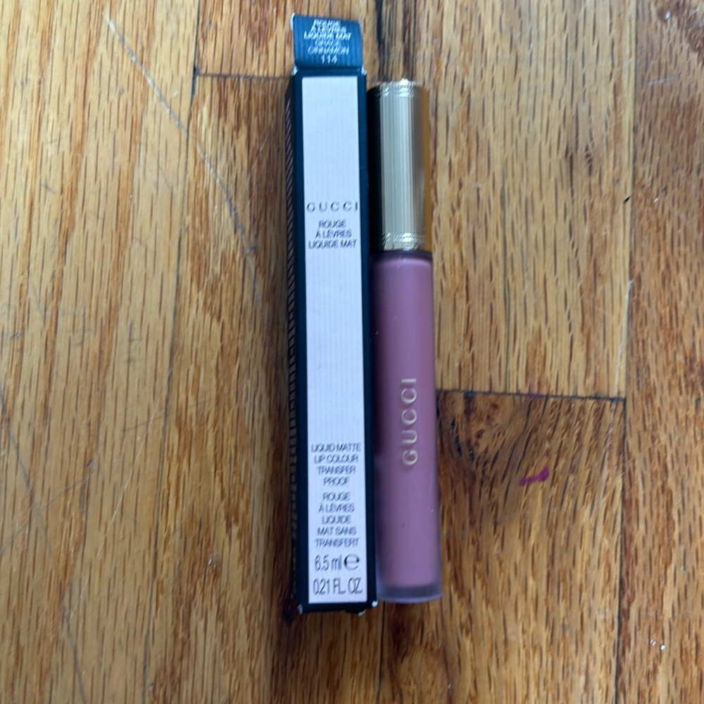 Gucci liquid lipstick shade 114 Grace Cinnamon
